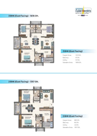 2 BHK Apartment For Resale in Aparna Cyber Heights Osman Nagar Hyderabad  7786607