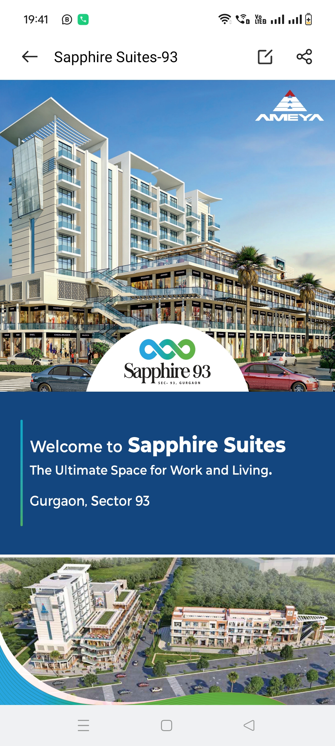 Studio Apartment For Resale in Ameya Sapphire 93 Sector 93 Gurgaon  7786621