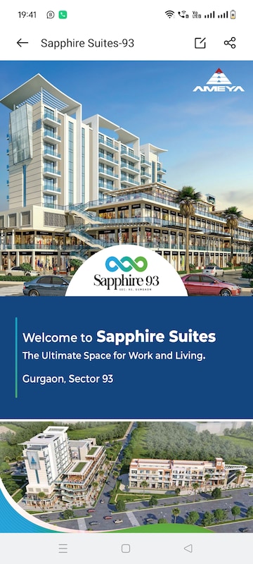 Studio Apartment For Resale in Ameya Sapphire 93 Sector 93 Gurgaon  7786621