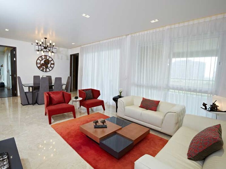 Living Room, ganga-platino 3 Bedroom 1820 Sq.Ft. Apartment In Kharadi Pune 7786634