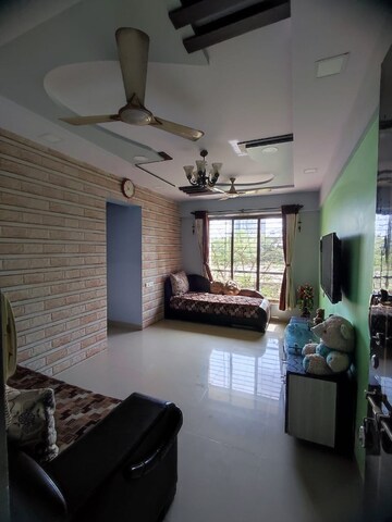 Living Room in 1.5 BHK Apartment at Sagar Residency Thane, Kasarvadavali – for Sale