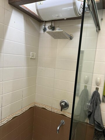 Bathroom in 2 BHK Apartment at Beverly Park, Nerul – for Rent