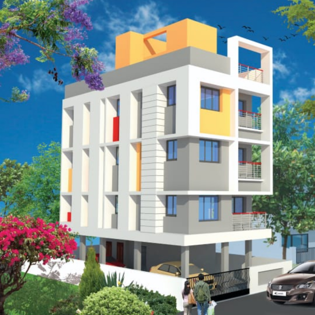 3 BHK + Servant Room Builder Floor For Sale in Kalikapur