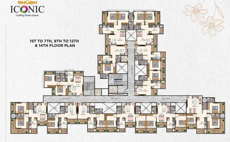 Master Plan, shubh-iconic 1 Bedroom 500 Sq.Ft. Apartment In Ambernath Thane 7788094