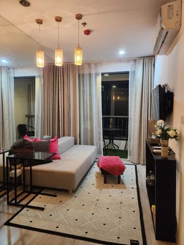 Living Room in 1 BHK Apartment at Agarwal Vrindavan Gardens, Vasai East – for Sale