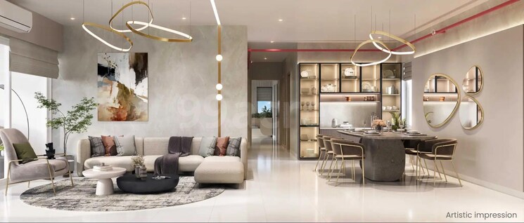 Living Room, mahindra-ivylush 2 Bedroom 770 Sq.Ft. Apartment In Kharadi Pune 7788126