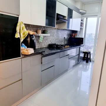 Kitchen in 4 BHK Builder Floor at Ansal API Esencia, Sector 67 – for Rent