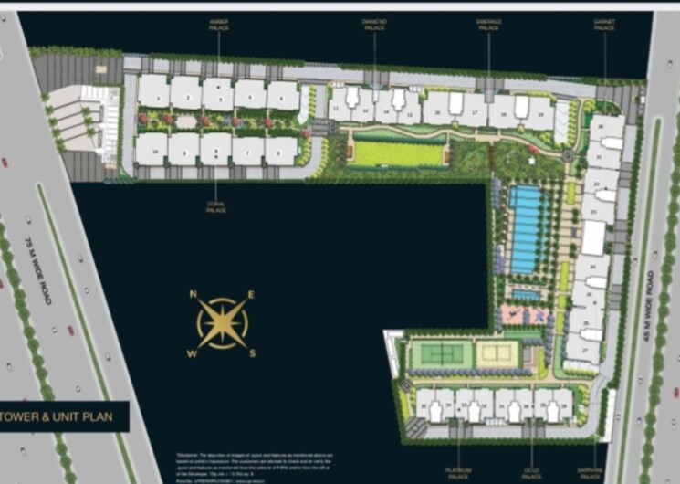 Master Plan, mahagun-medalleo 3 Bedroom 2500 Sq.Ft. Apartment In Sector 107 Noida 7788341