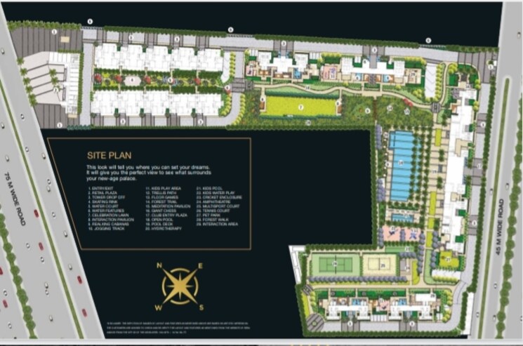 Master Plan, mahagun-medalleo 4 Bedroom 2970 Sq.Ft. Apartment In Sector 107 Noida 7788357