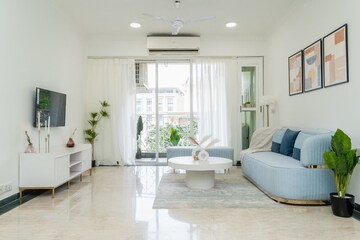 Living Room in 3 BHK Apartment at Hiranandani Gardens Glen Classic, Powai – for Sale