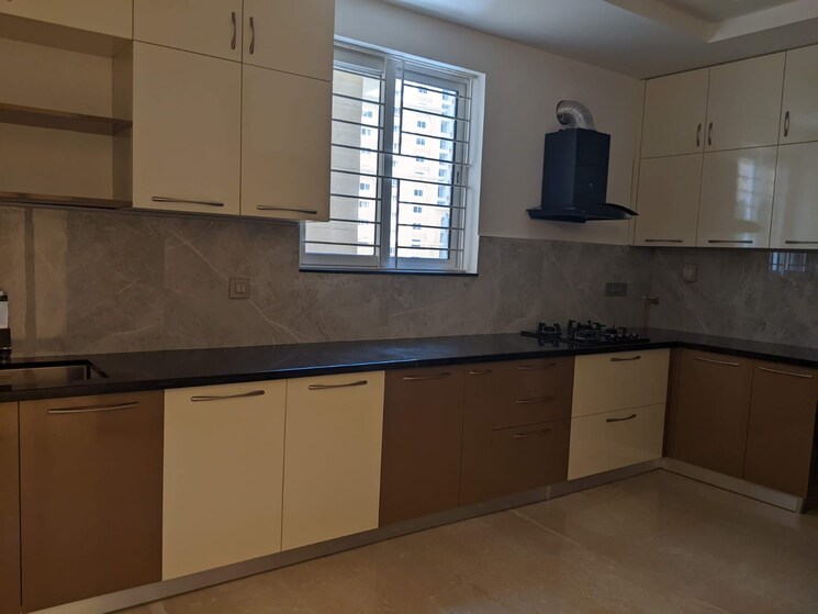 Kitchen, my-home-bhooja 4 Bedroom 3430 Sq.Ft. Apartment In Hi Tech City Hyderabad 7788678