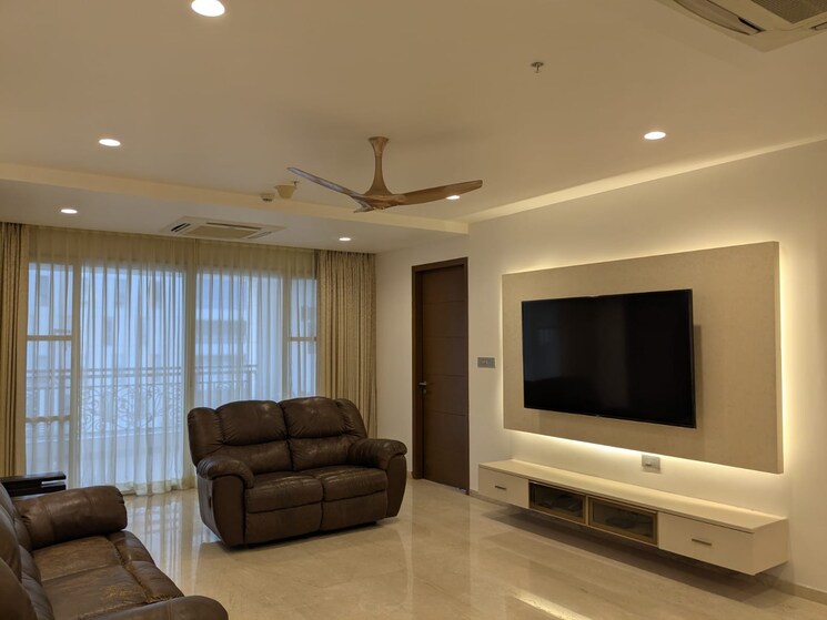 Living Room, my-home-bhooja 4 Bedroom 3430 Sq.Ft. Apartment In Hi Tech City Hyderabad 7788678