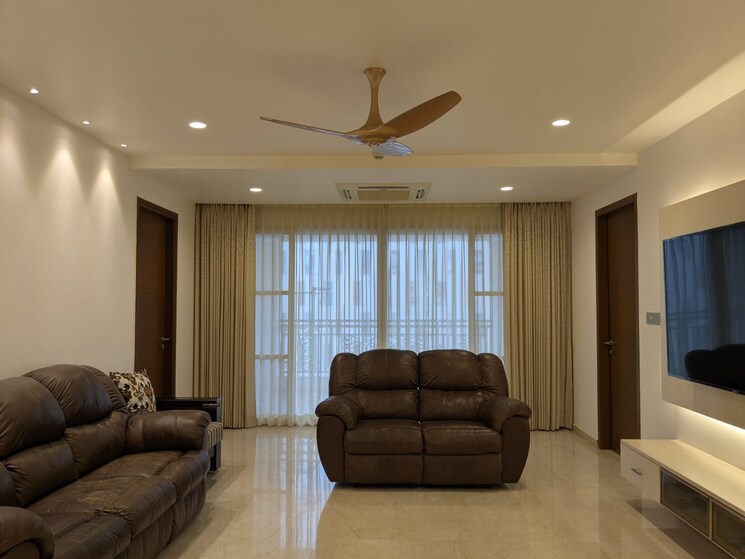 Living Room, my-home-bhooja 4 Bedroom 3430 Sq.Ft. Apartment In Hi Tech City Hyderabad 7788678