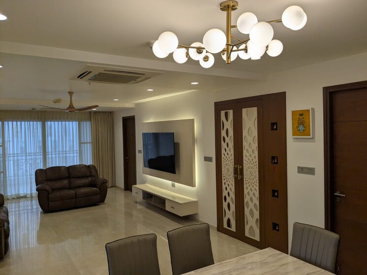 Living Room, my-home-bhooja 4 Bedroom 3430 Sq.Ft. Apartment In Hi Tech City Hyderabad 7788678