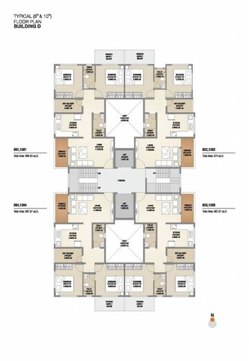 Floor Plan in 2 BHK Apartment at Urban Skyline Phase 2, Ravet – for Sale