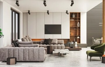 Living Room in 4 BHK Apartment at Godrej Skyline, Koregaon Park – for Sale