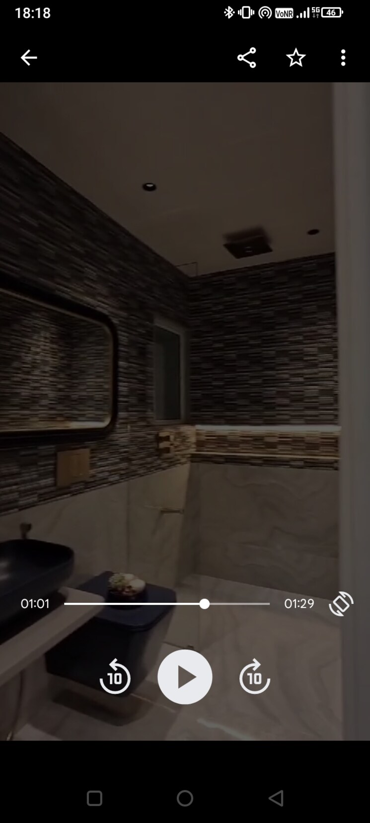 Bathroom, trimity-stellar 2 Bedroom 750 Sq.Ft. Apartment In Panch Pakhadi Thane 7789015