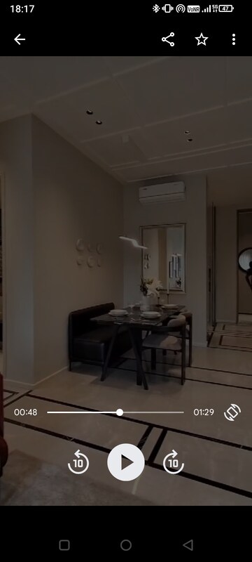 Living Room in 2 BHK Apartment at Trimity Stellar, Panch Pakhadi – for Sale