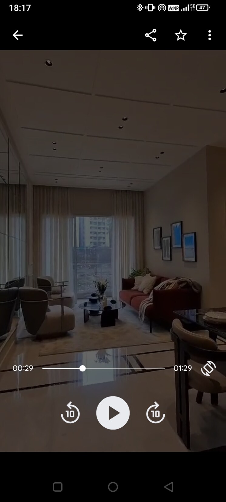 Living Room, trimity-stellar 2 Bedroom 750 Sq.Ft. Apartment In Panch Pakhadi Thane 7789015