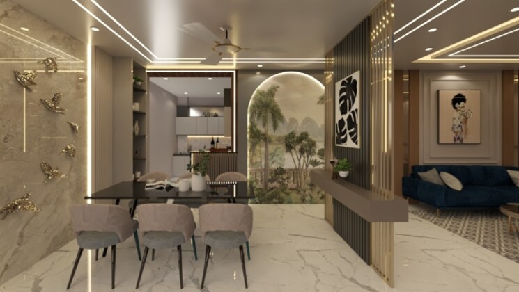 Kitchen, indira nagar 5 Bedroom 2000 Sq.Ft. Builder Floor In Indira Nagar Lucknow 7789414