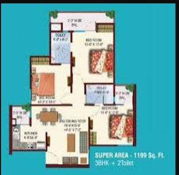 3 BHK Apartment For Sale in Ascent Savy Ville De, Raj Nagar Extension