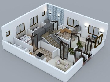Floor Plan in 1 BHK Apartment at Tapodham – for Sale