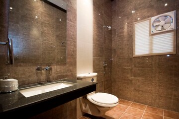 Bathroom in 2 BHK Apartment at Sushma Crescent, Dhakoli Village – for Sale