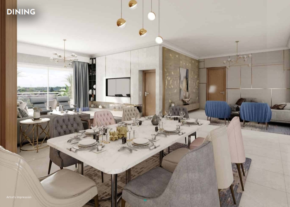 3 BHK + Pooja Room Apartment For Sale in Prestige Clairemont