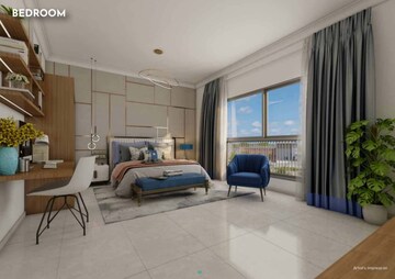 Living Room in 4 BHK Apartment at Aparna One, Shaikpet – for Sale