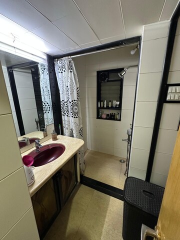 Bathroom in 1 BHK Apartment at Purvi Apartment, Andheri West – for Sale
