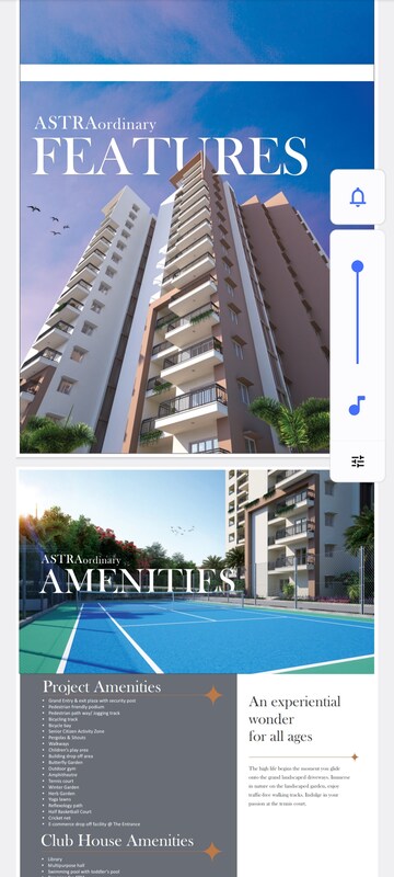 3 BHK Apartment For Sale in Ramky One Astra, Kokapet