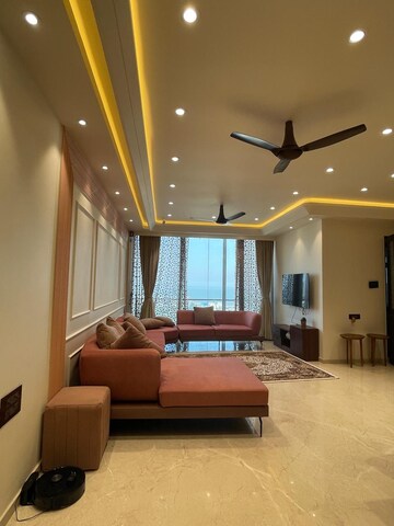 Living Room in 3.5 BHK Apartment at Peninsula Salsette 27, Byculla – for Rent