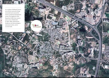 3 BHK Apartment – Map Location View at Hallmark Treasor, Narsingi - for Sale