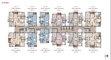 Floor Plan in 2 BHK Apartment at INDIS Viva City, Kondapur – for Sale