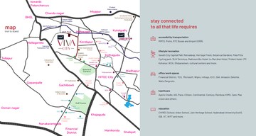 2 BHK Apartment – Map Location View at INDIS Viva City, Kondapur - for Sale