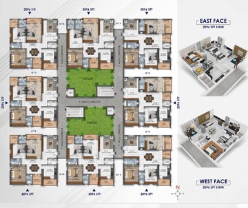 Master Plan in 3 BHK Apartment at Shanmukha Diamond Valley, Sri Ramachandra Nagar – for Sale