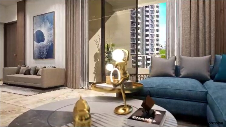 Living Room, vtp-flamante 3 Bedroom 1230 Sq.Ft. Apartment In Kharadi Pune 7793996