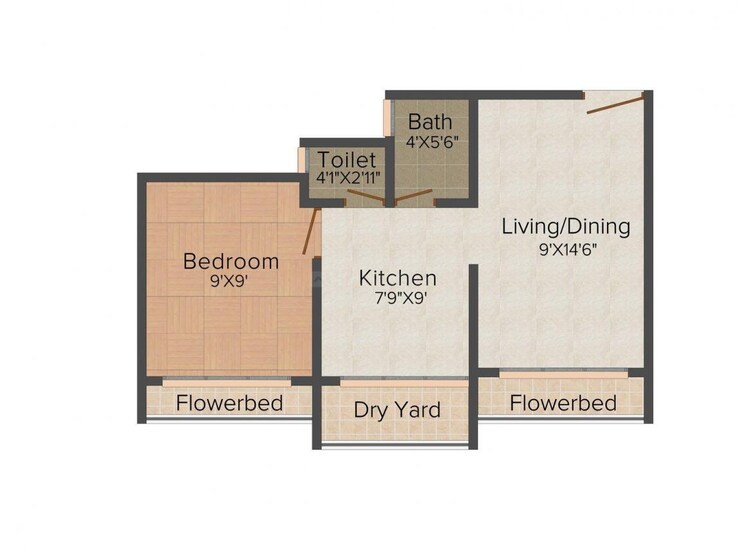 Floor Plan, ornate-galaxy 1 Bedroom 620 Sq.Ft. Apartment In Naigaon East Palghar 7794019