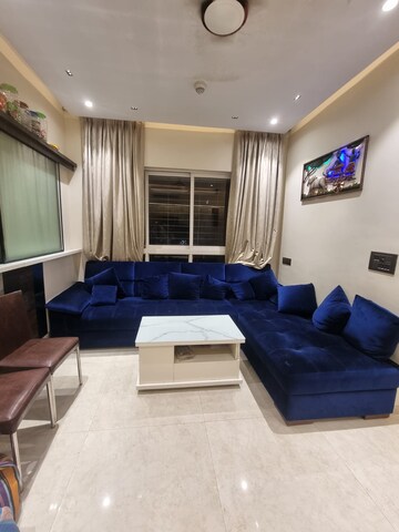 Living Room in 2 BHK Apartment at Lodha Amara, Kolshet Road – for Sale