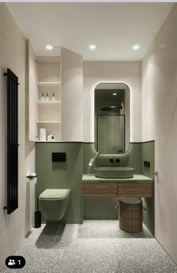 Kitchen in 4 BHK Builder Floor at Shalimar Bagh – for Sale