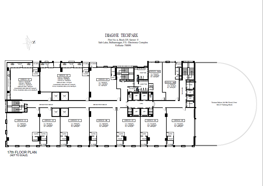 Commercial Office Space 3700 Sq.Ft. For Rent in Salt Lake Sector V Kolkata  7794702