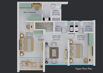 Floor Plan in 4 BHK Apartment at Kumar Parth Towers, Baner – for Sale