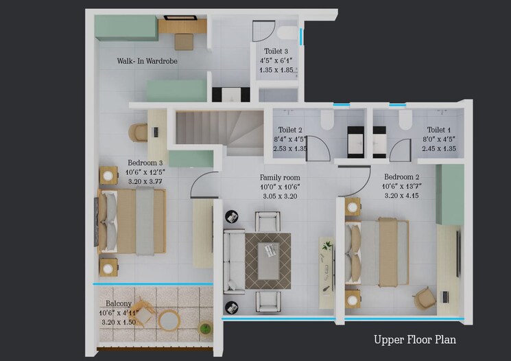 Floor Plan, kumar-parth-towers 4 Bedroom 1584 Sq.Ft. Apartment In Baner Pune 7795065