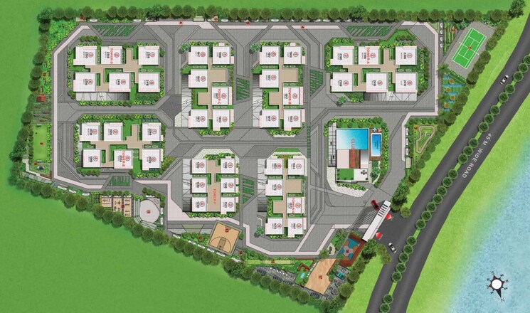 Master Plan, candeur-lakescape 2 Bedroom 1321 Sq.Ft. Apartment In Kondapur Hyderabad 7795223