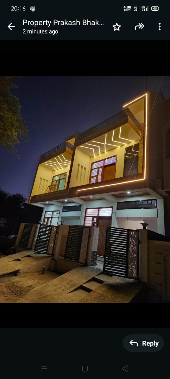 4 BHK + Pooja Room,Servant Room,Study Room,Extra Room Villa For Sale in Gokul Nikunj