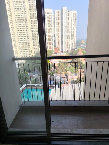 Balcony in 1 BHK Apartment at Runwal Eirene, Balkum Pada – for Rent