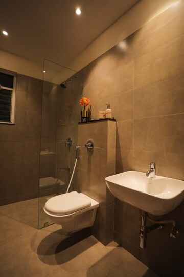Bathroom in 3 BHK Apartment at Samrajya CHS, Pimple Gurav – for Sale