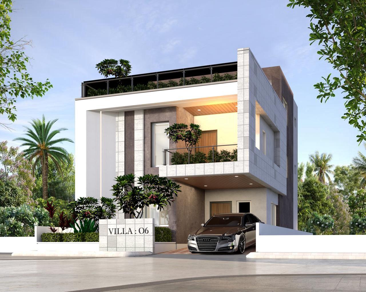 4 BHK + Study Room Villa For Sale in Kollur