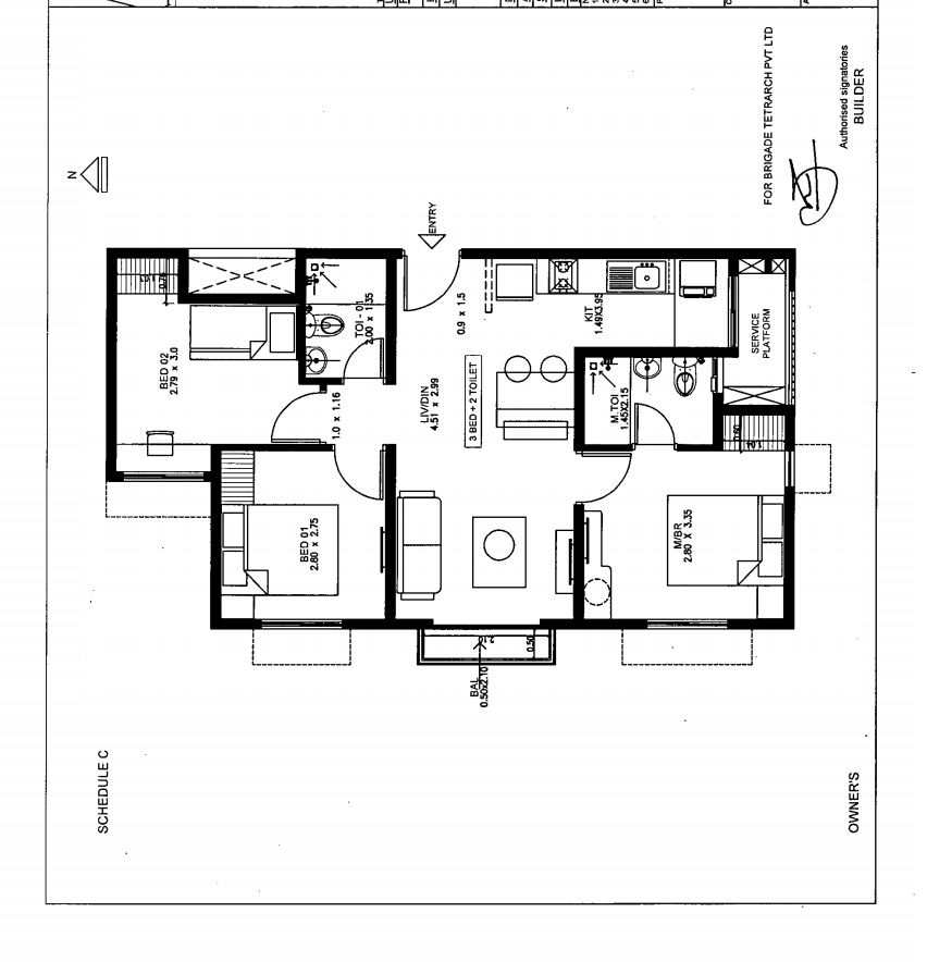 3 BHK Apartment For Resale in Brigade El Dorado Bagaluru  Bangalore  7798693