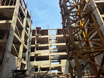 Staircase in 2.5 BHK Apartment at Swapnas Navya Classic, Bachupally – for Sale